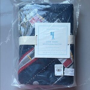 Pottery Barn Kids Star Wars Quilted Pillow Sham - Blue and Red